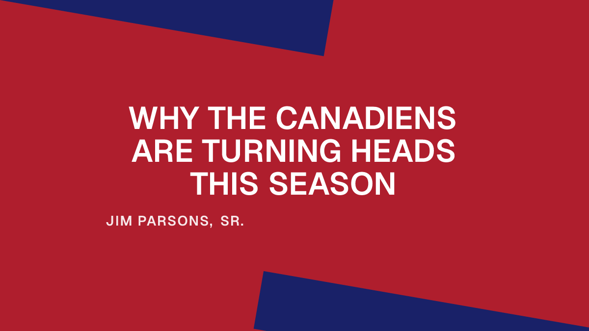 Why the Canadiens Are Turning Heads This Season Professors' Press Box